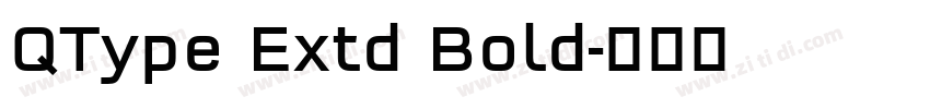 QType Extd Bold字体转换